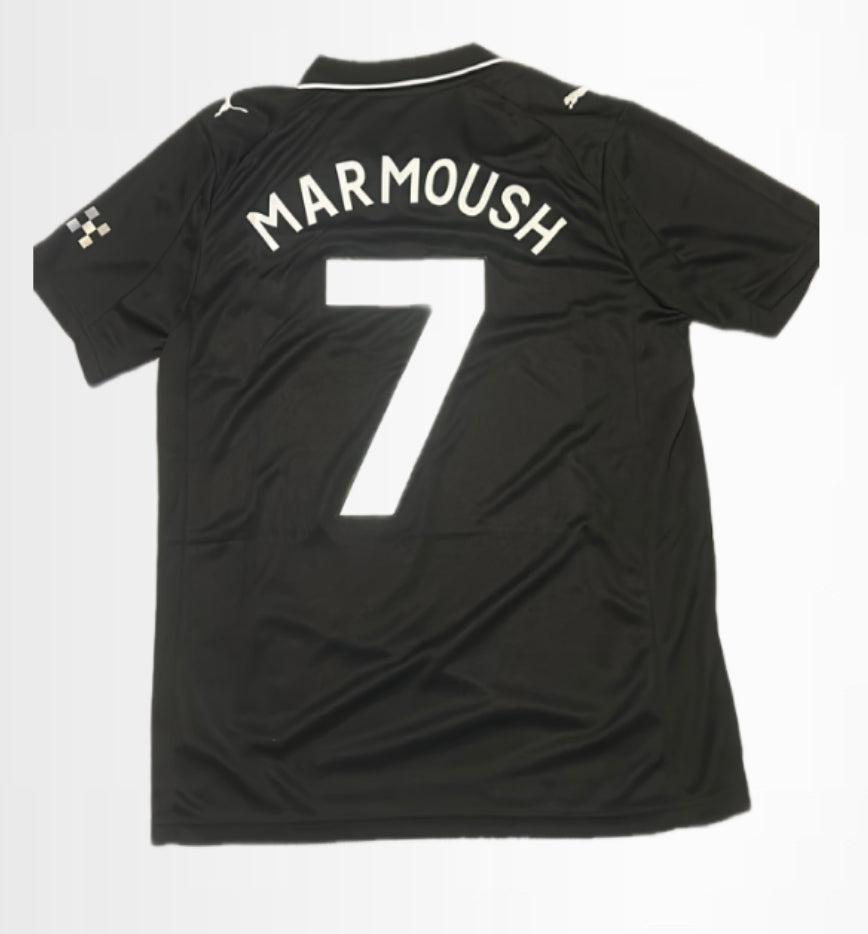 Man City away kit -black and silver