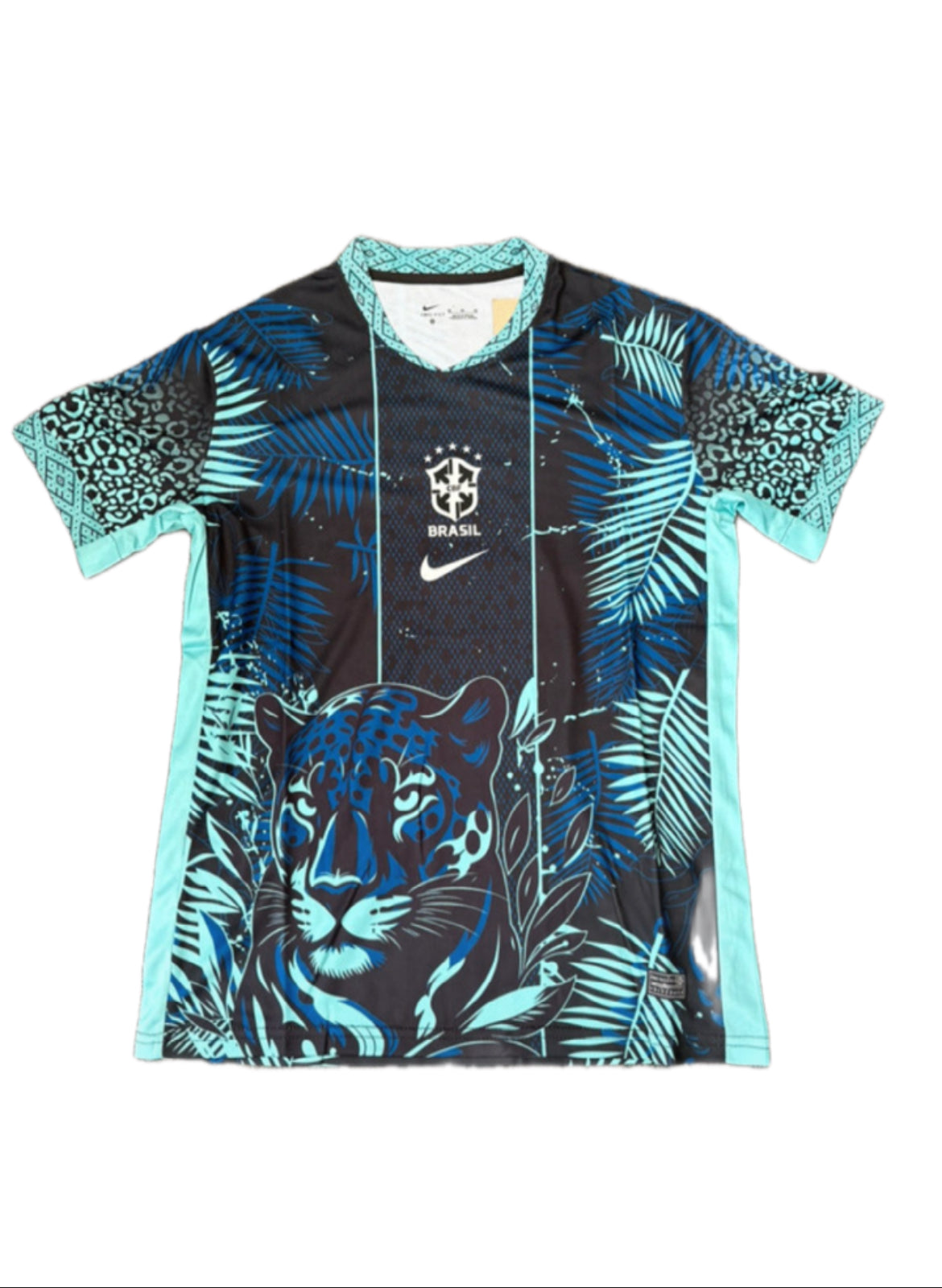 Nike Brazil Jaguar Jungle Shirt Blue Tropical Edition